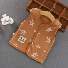 19, стиль, детский жилет теплый жилет на весну и осень Детский кардиган для мальчиков и девочек, жилет детский топ без подкладки из чистого хлопка