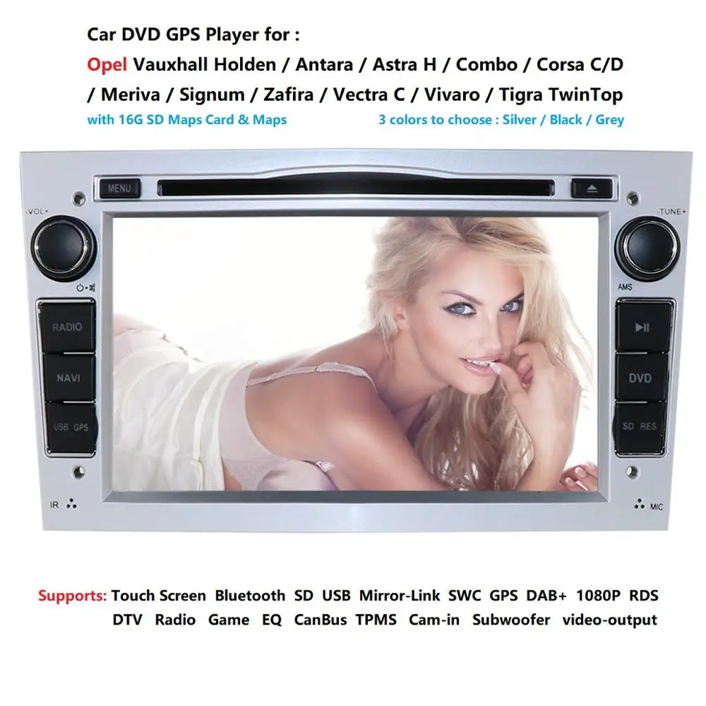 Cheap 7" 2din Car DVD Player For OPEL VAUXHALL HOLDEN/Antara/Astra H/Combo/Corsa C/Corsa D/Meriva/Signum/Tigra TwinTop/Vectra C/Vivaro 0