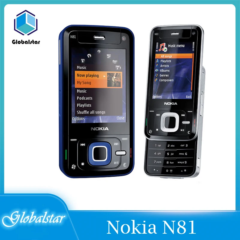 Nokia-teléfono móvil N81 renovado, Original, N81, GSM, 3G, WIFI, cámara de 2MP, FM, 2,4 , 1 año de garantía, envío gratis