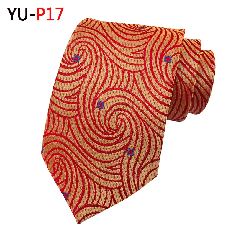Necktie Мужские жаккардовые галстуки с узором пейсли, в полоску, в клетку, с цветком, для свадьбы, вечеринки, отдыха, узкая шея, галстуки в британском стиле, 8 см, Цветочный, деловой, Подарочный галстук, галстук - Цвет: Necktie