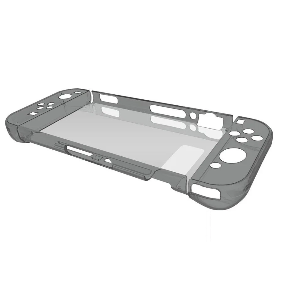 1 шт. Прозрачный задний защитный чехол для сумки чехол для NS NX чехол Чехол для переключателя с защитой от царапин ультра тонкий прозрачный чехол для ПК - Цвет: Transparent Black