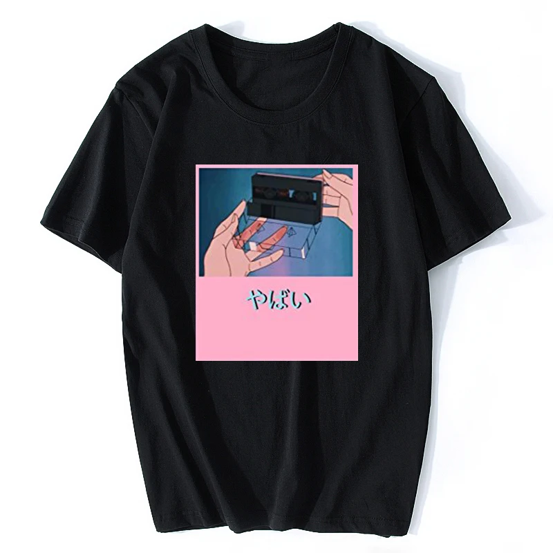 Vaporwave Эстетическая Япония отаку скейт лето новый бренд футболка для мужчин Хип