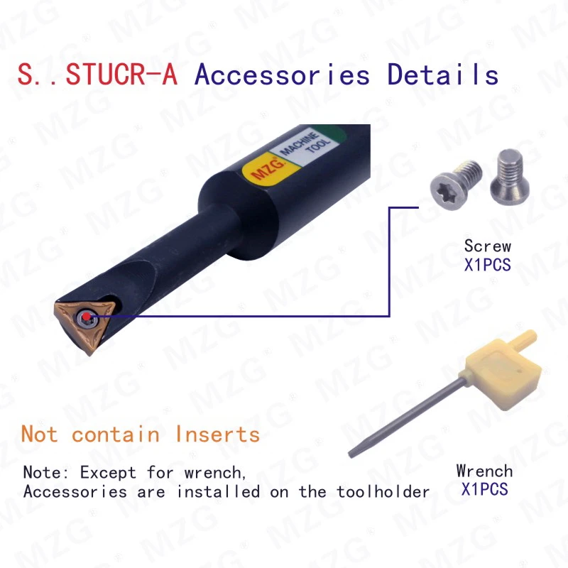 Mocask штукатурка ЧПУ режущий расточный хвостовик S08K-STUCR09-A16 Арбор обрабатывающий резак внутренний токарный станок внутреннее отверстие токарные инструменты