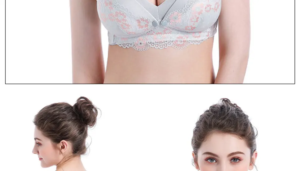 Maternity Nursing Bra Breathable Sexy Breastfeeding Wire Free Underwear for Pregnant Women Breast Feeding Pregnancy Clothes