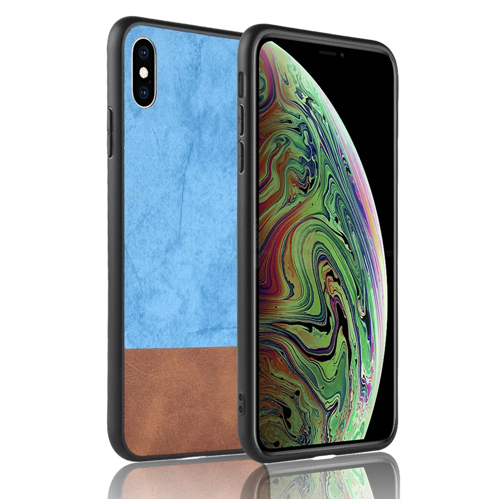 10 шт TPU+ PU+ PC винтажная ткань деним телефон из искусственной кожи чехол для Apple Iphone6 7 8 Plus X XR XS MAX 6S 11 Pro Max 5,8 6,1 6,5