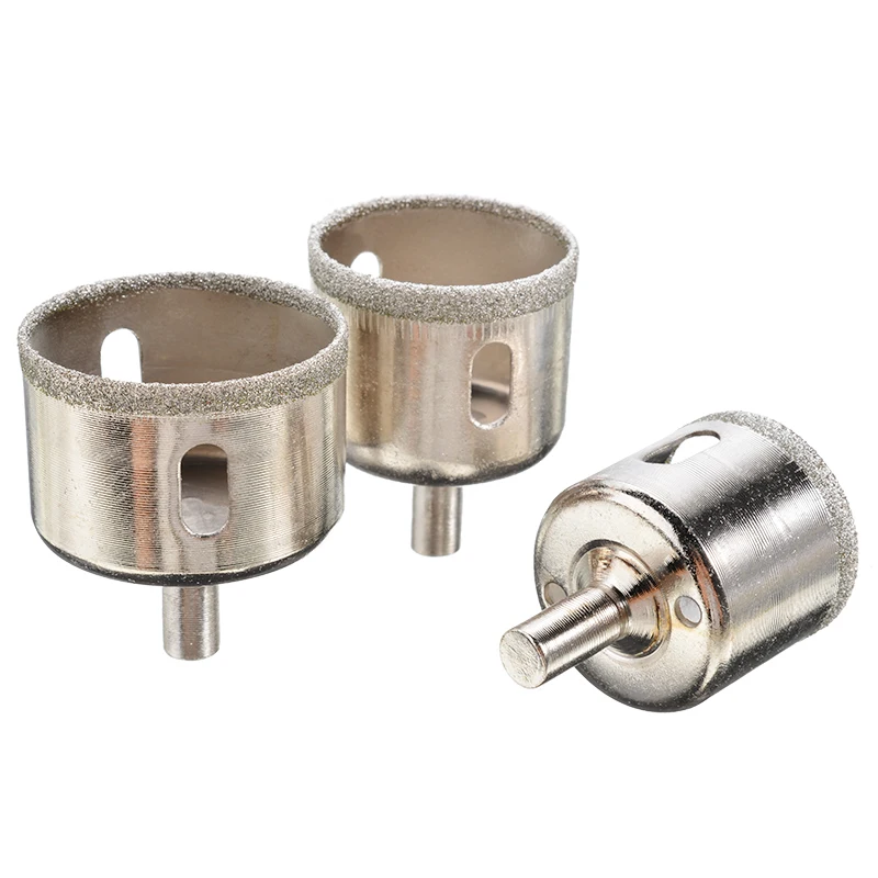 16Pcs Diamond Glass Drill Bit 6-50mm Diamond Cutter Hole Saw Drill Bit Tool Grinding Polishing For Tile Ceramic Glass