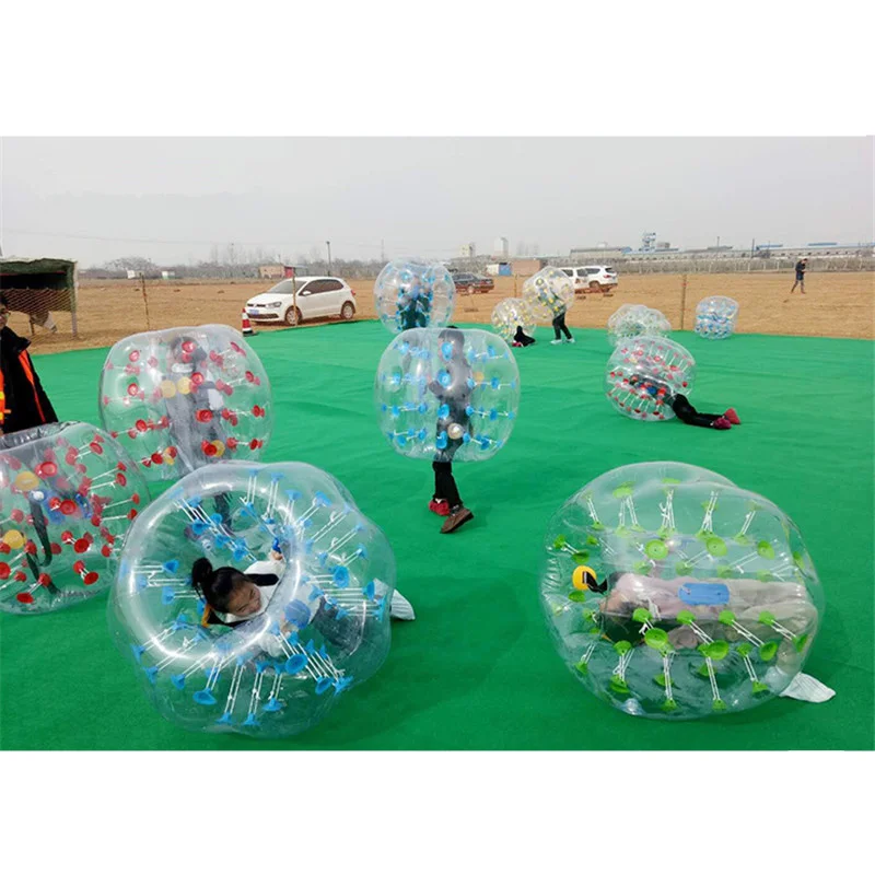 PVC thickened 1m Дети Открытый игрушки взрослых надувной бампербол ПВХ толстый прозрачный зорбинг мяч ТПУ высокая эластичность воздушный Зорб футбол - Цвет: PVC thickened 1m