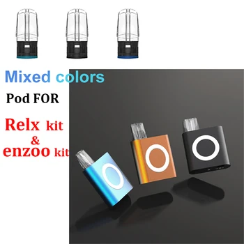 

3 pcs/lot mixed color pods for enzoo kit, used to replace the atomizer of enzoo kit, suitable for relx e-cigarette atomizer