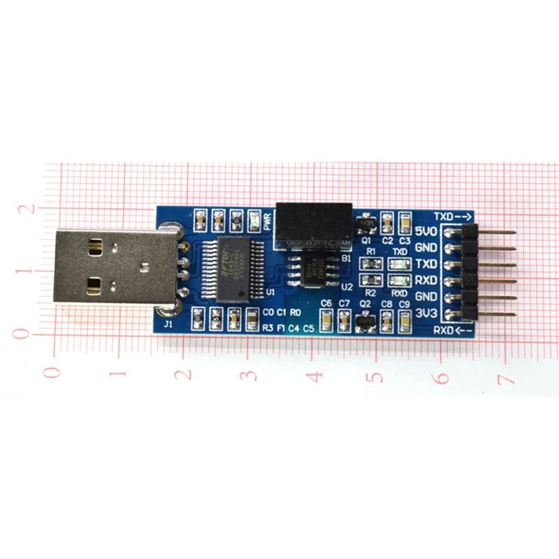 Мини Ft232 изоляция последовательного порта модуль Usb к Ttl Usb к последовательному порту магнитная изоляция Ft232Rl фотоэлектрическая изоляция