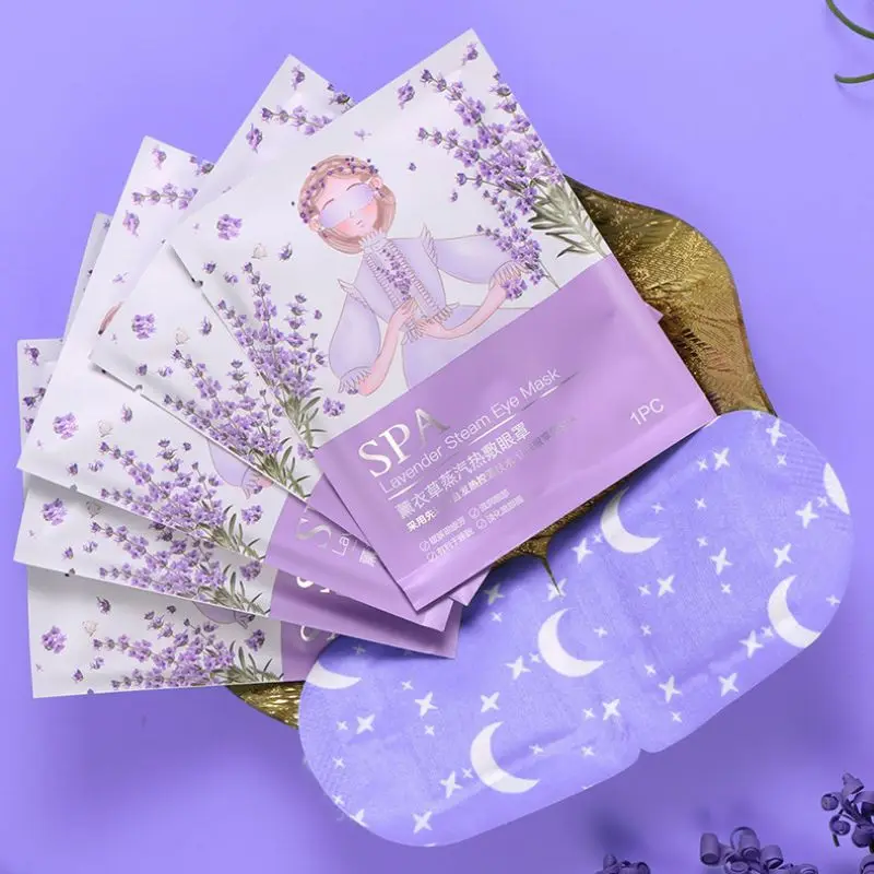 lavender Роза Лаванда маска для глаз увлажняющая анти-отечность маска для глаз Успокаивающая усталость для устранения темных кругов Уход за глазами - Цвет: lavender