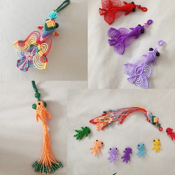 

New Goldfish Handmade Weave Rope Accessories Colorful Beauty Pendant For Car Bag Valentine's Day present Miyuki Girlfriend Gift