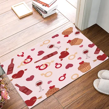 

Valentine'S Day Element Dirt Debris Mud Trapper Boot Shoes Scraper Bath Shower Tub Accessory Sets Floor Carpets Accent Rugs