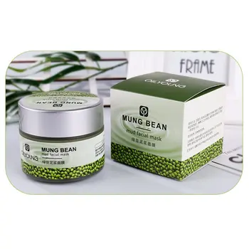 

Mung Bean Paste Mud Deep Cleaning Facial Mask Cream Moisturizing Brightening Shrink Pores Oil-Control Cleanser