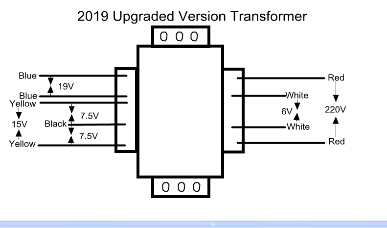 AC 220V к DC 0~ 15V& DC 0~ 19V 45W Кольцевой трансформатор Заводская акция