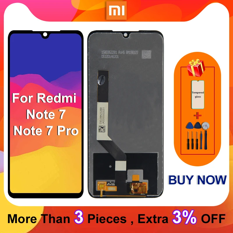 10 сенсорный ЖК дисплей для Xiaomi Redmi Примечание 7 с сенсорным экраном Note Pro Note7