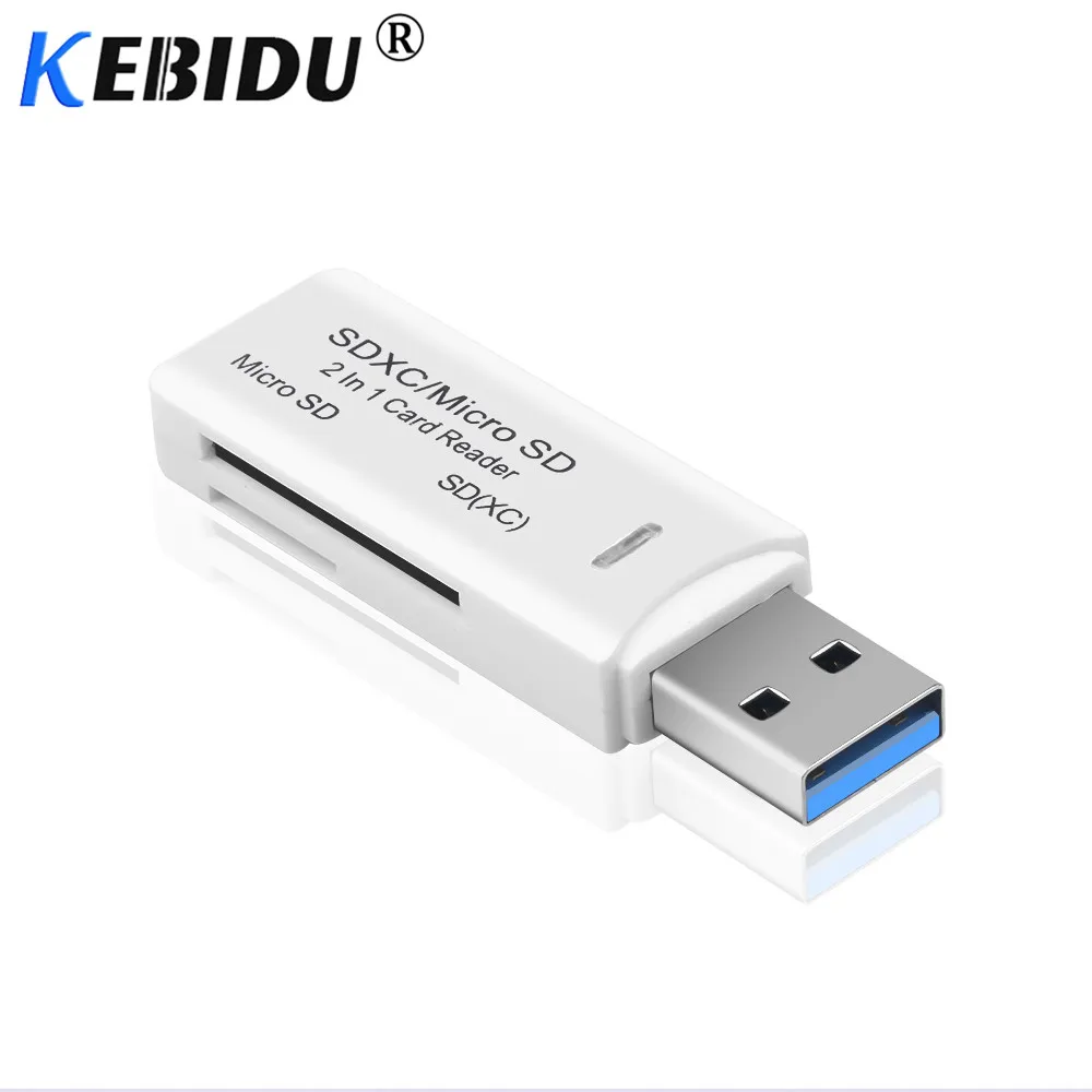 Kebidu USB 3,0 type C считыватель карт OTG адаптер мини-кардридер мульти Смарт-памяти для Micro SD/TF/CF/MS Micros компьютера ноутбука