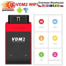 UCANDAS VDM2 VDM II UCANDAS wifi Автомобильный сканер VDM 2 V5.2 Поддержка многоязычной и Android системы