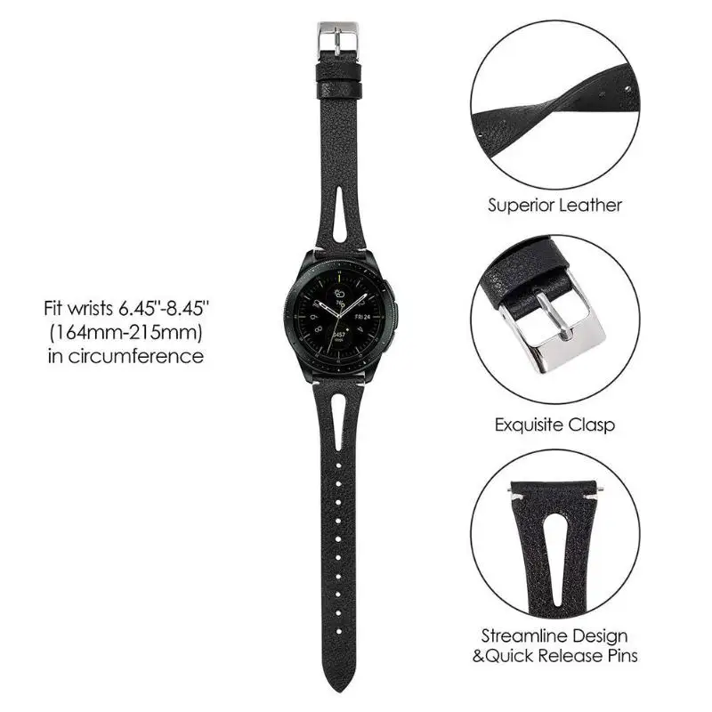 Сменный ремешок из натуральной кожи для samsung Galaxy Watch Active 2, смарт-ремешок для Galaxy Active 2, аксессуары