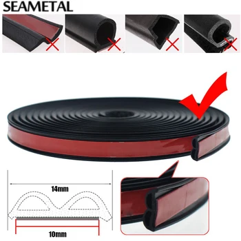 

Accessory Sealing Strip Cover 5 Meter Protector Car Door Rubber Motor Hollow
