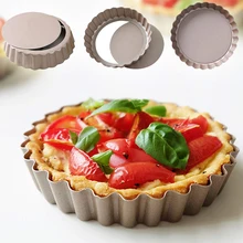 3,6 дюймов мини-лоток для яиц съемное свободное дно сковорода для пирога антипригарная форма для пиццы и торта инструмент для выпечки