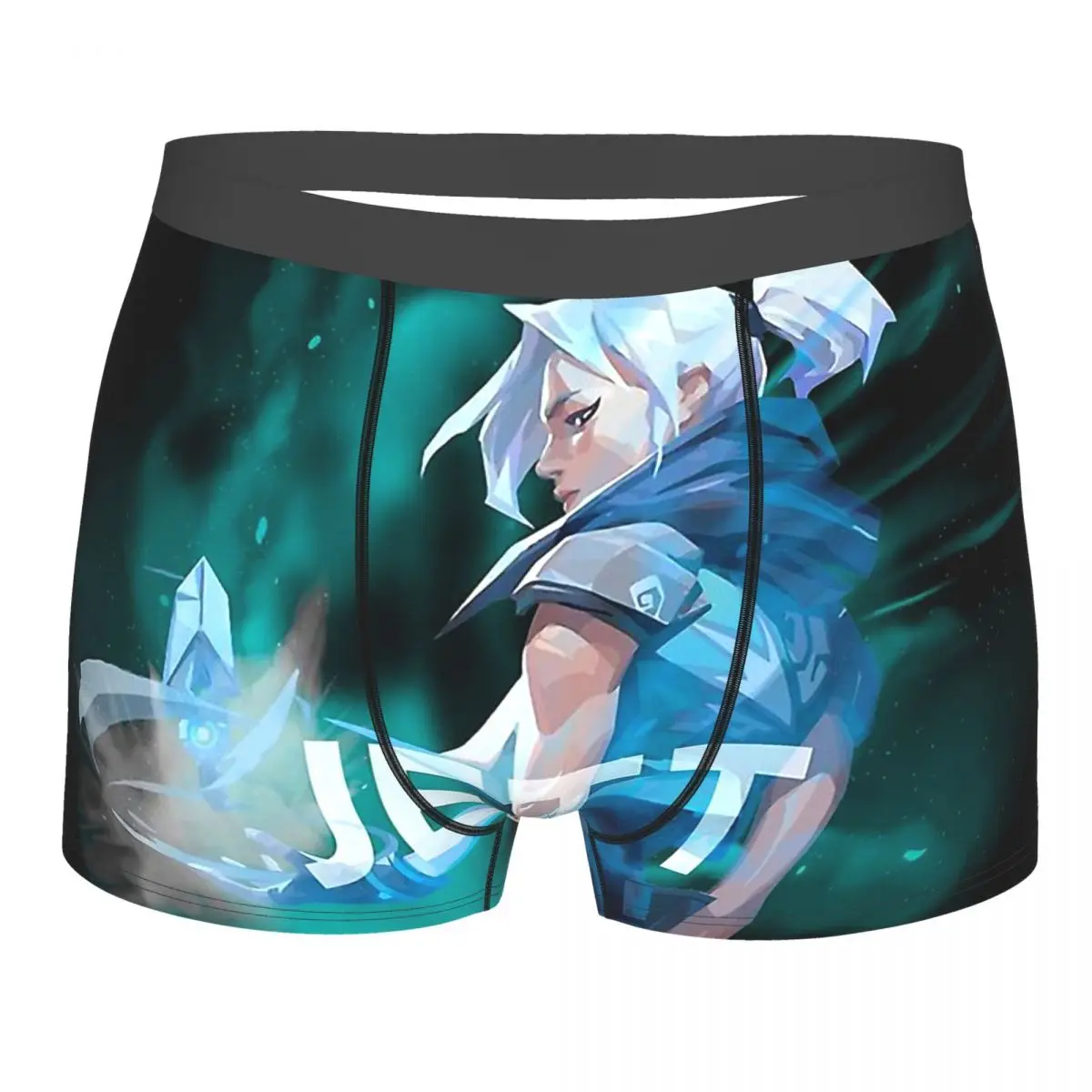 Valorant First-person Shooter Game Jett Agent Underpants Homme Panties Man Underwear Sexy Shorts Boxer Briefs first person