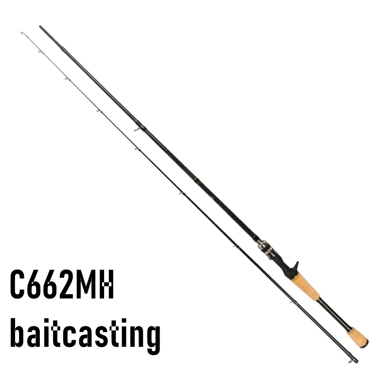 ACE HAWK New 662 702MH Classic Bass Fishing Rod High Carbon Fast