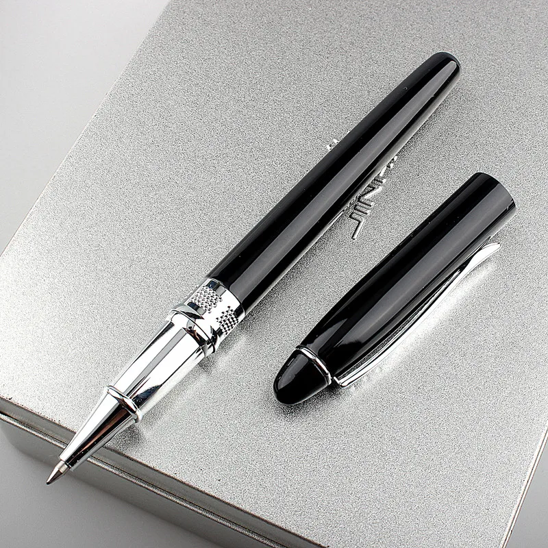 4 color options Luxury Rollerball Pen with silver Clip Smooth Metal Ballpoint for Student School Supplies | Канцтовары для офиса и