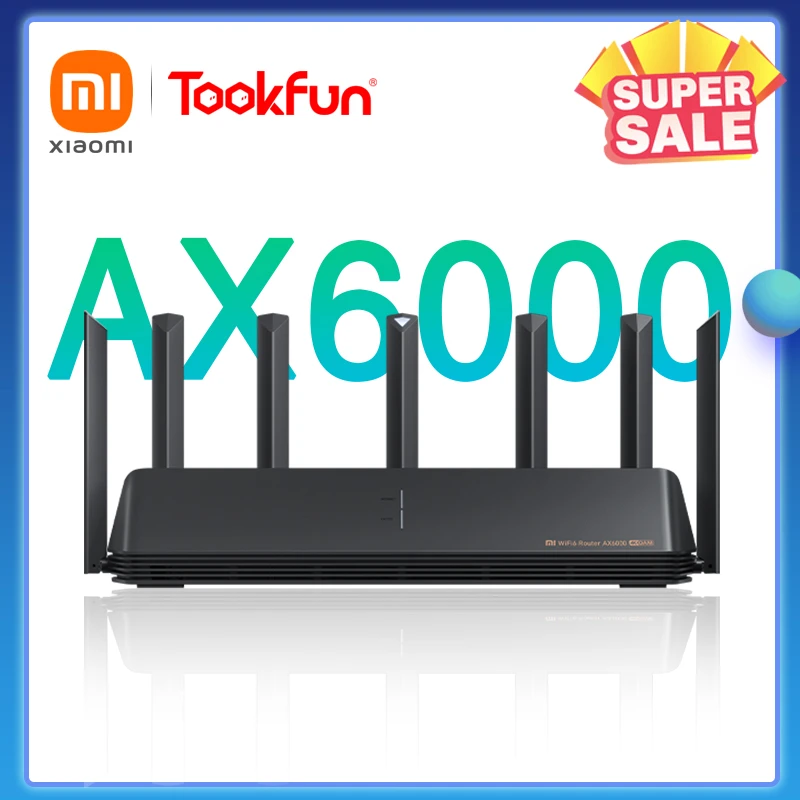 internet router extender New Xiaomi AX6000 AIoT Mesh Router 6000Mbs 512MB WiFi6 VPN External Signal NetworkQualcomm CPU Repeater Amplifier Mi Home wifi router signal booster