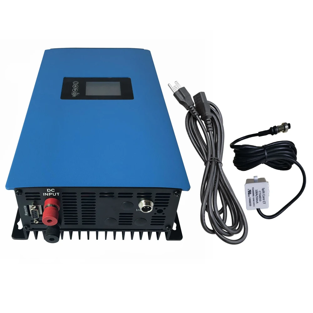 Inverter A Rete Solare Da 1000W Con Limitatore Interno, Modalità Disharge Batteria/Onda Sinusoidale Pura Mppt Dc22-60V/45-90V