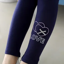 Новинка года, детские леггинсы на весну и осень длинные штаны из чистого хлопка с бантом и сердечками