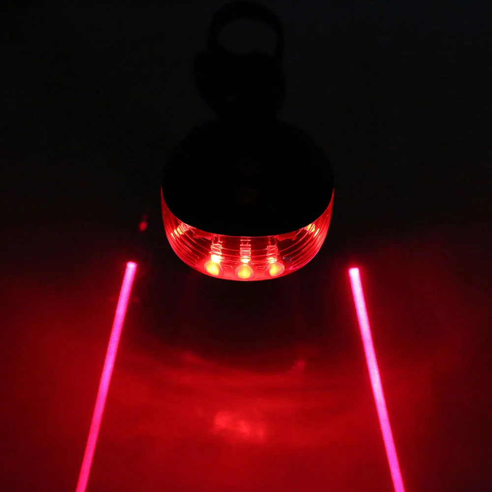 

5 L-E-D + 2 Lottomr Bike Light Rear Tail Cycling Safety Warning Flashing Lamp Bike Light Kick Scooter Bicycle Accessories Ebike