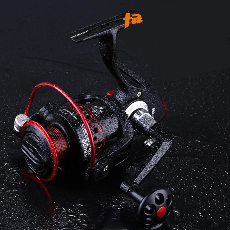 Spinning Reel Full Metal Coil Spinning Reel Carp Spinning Reel Carretilha De Pesca Metal Left/Right Hand Fishing Reel Wheels - Цвет: black red