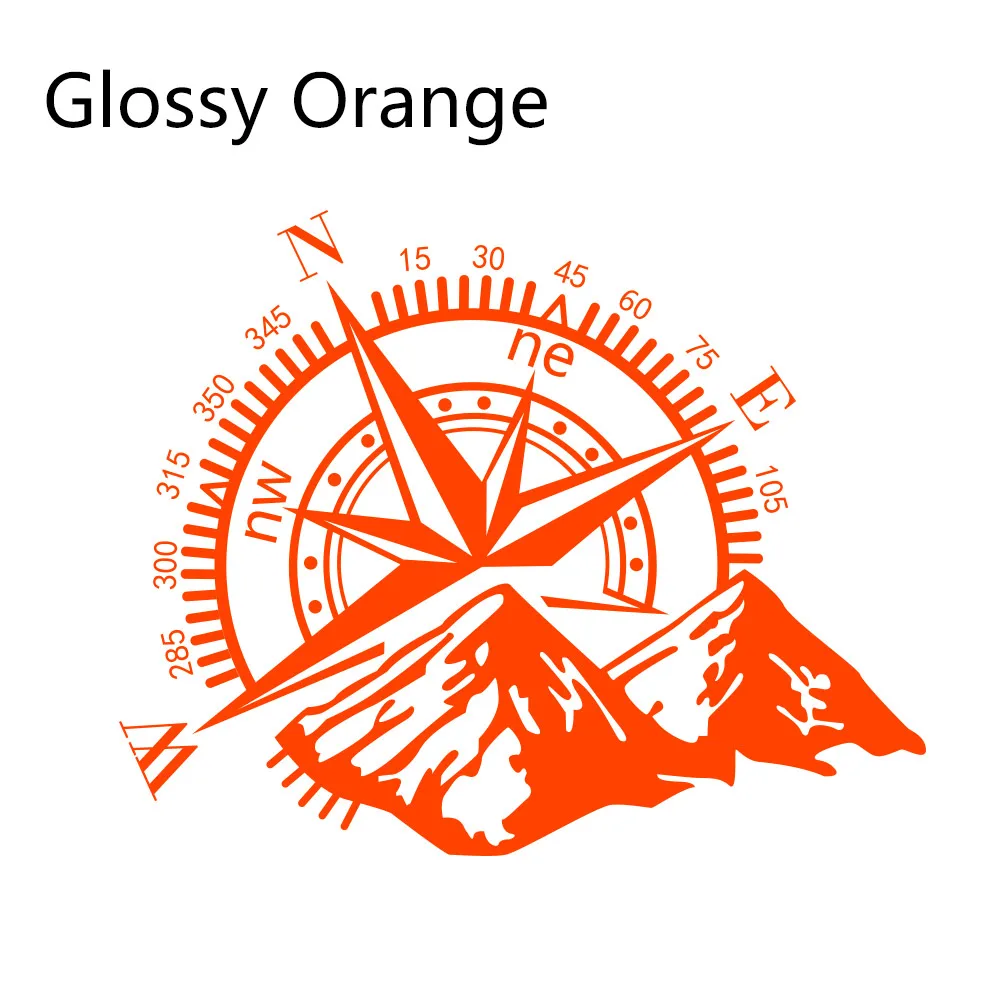Glossy Orange Боковые наклейки для автомобильной двери, виниловая пленка, авто украшение, наклейка для водонепроницаемого внедорожника, Ford Chevy, Стайлинг, автомобильные тюнинговые аксессуары - Название цвета: Glossy Orange