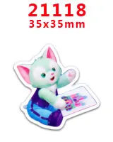 PR21118 30 шт/Плоская задняя часть полимерные персонажи мультфильмов diy украшения ремесла аксессуары DIY материалы ручной работы PR20754 - Цвет: PR21118