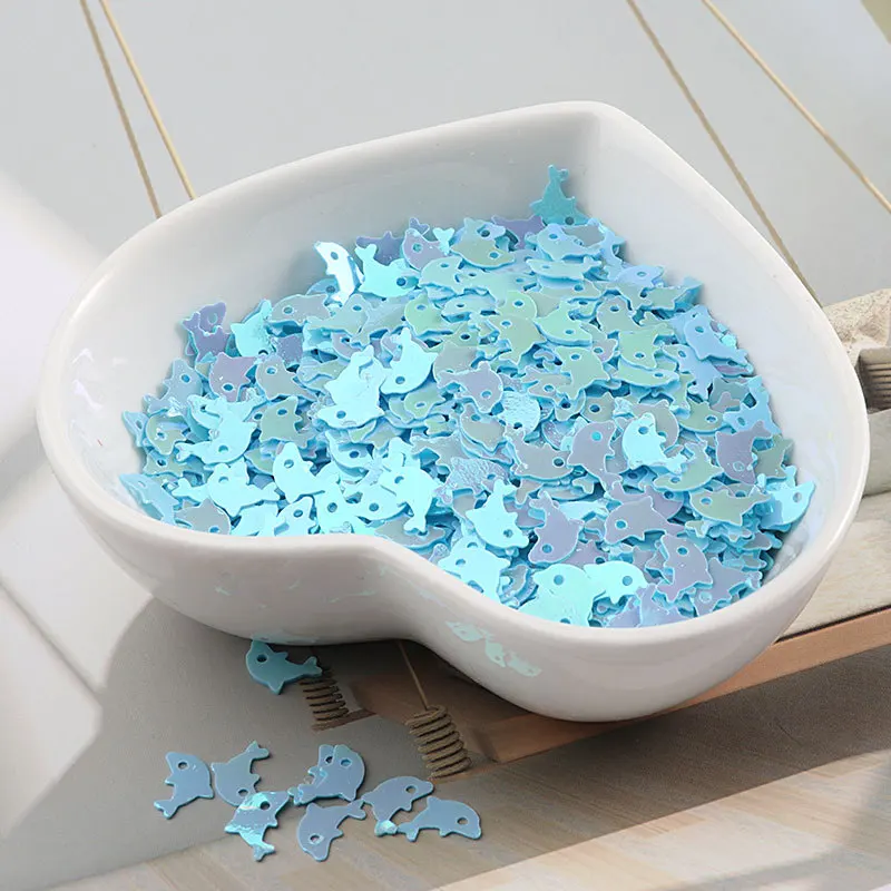 LC/Новые дельфины/10 грамм блестки ПВХ плоские для DIY Изготовление карточек цветная коллекция