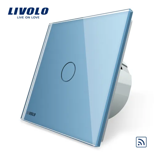 Remote Switch Livolo Роскошный настенный сенсорный датчик переключатель, выключатель света, выключатель питания, Хрустальное стекло, розетка питания, многофункциональные розетки, бесплатный выбор - Цвет: Remote Switch