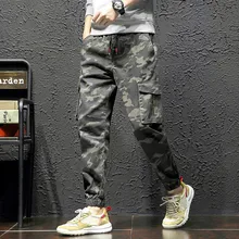 Высокое качество, Мужские штаны для бега, модные мужские брюки-карго, камуфляж, уличная одежда, хип-хоп, мульти-карман, спортивные штаны, мужские брюки для бега