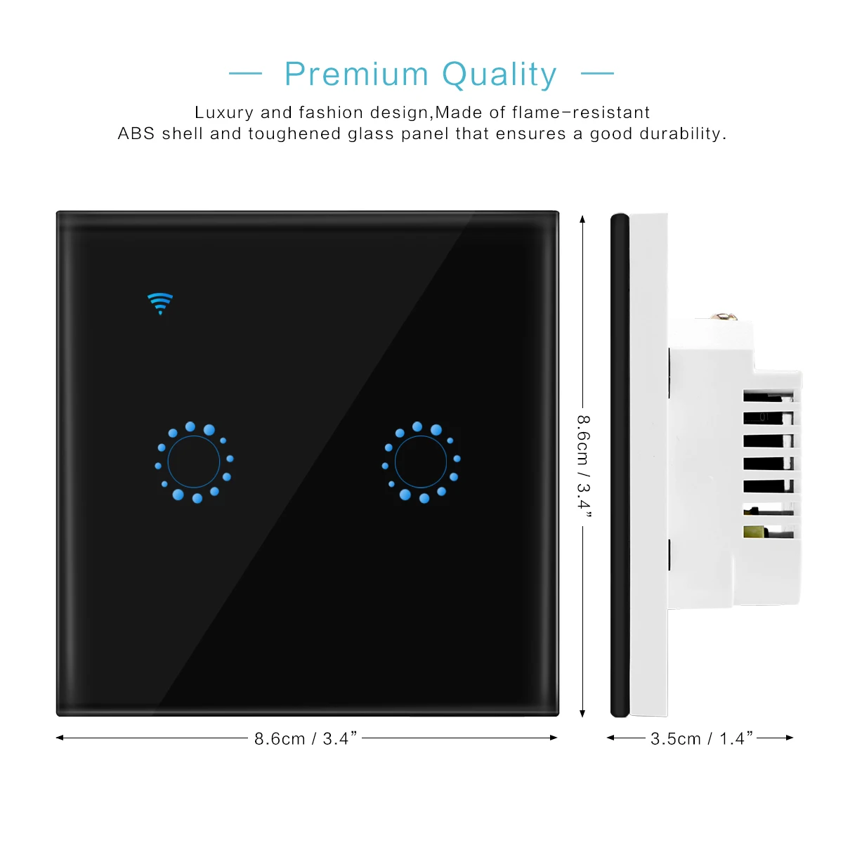 ЕС plug Wifi сенсорный выключатель 2 банды Samrt переключатель панель беспроводной интеллект синхронизации и дистанционное управление приложение работать с Alexa Google