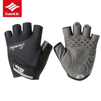 

Santic Cycling Gloves Half Finger Men Women Road Bike Gloves Anti-shock Breathable MTB Bicycle Cycle Gloves Guantes Ciclismo