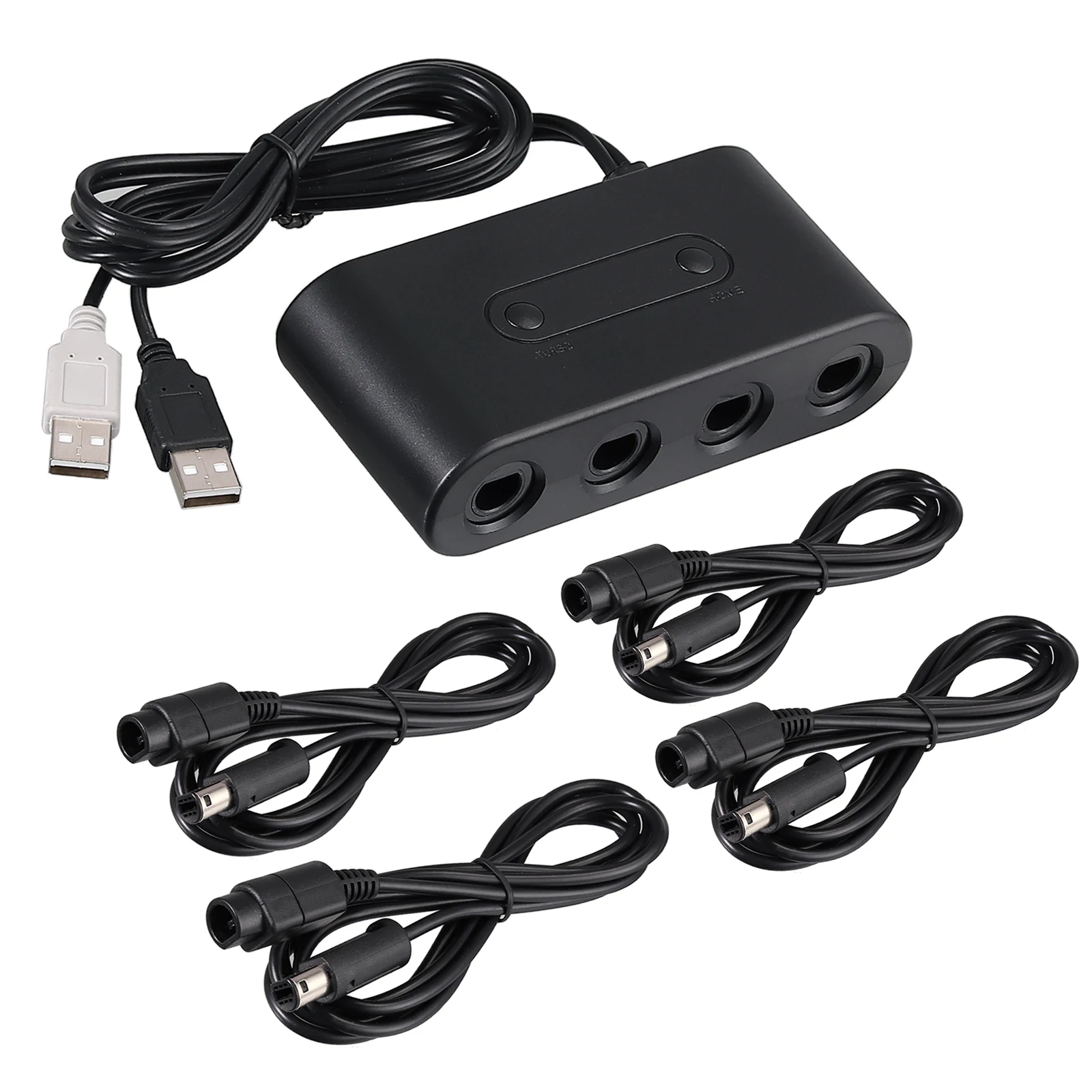 LiNKFOR гэйм контроллера HDMI DVI Переходник HDMI DVI и 4 пачки локоны волос 6ft длинные сменный кабель-удлинитель для геймкуб кабель с адаптером для wii U