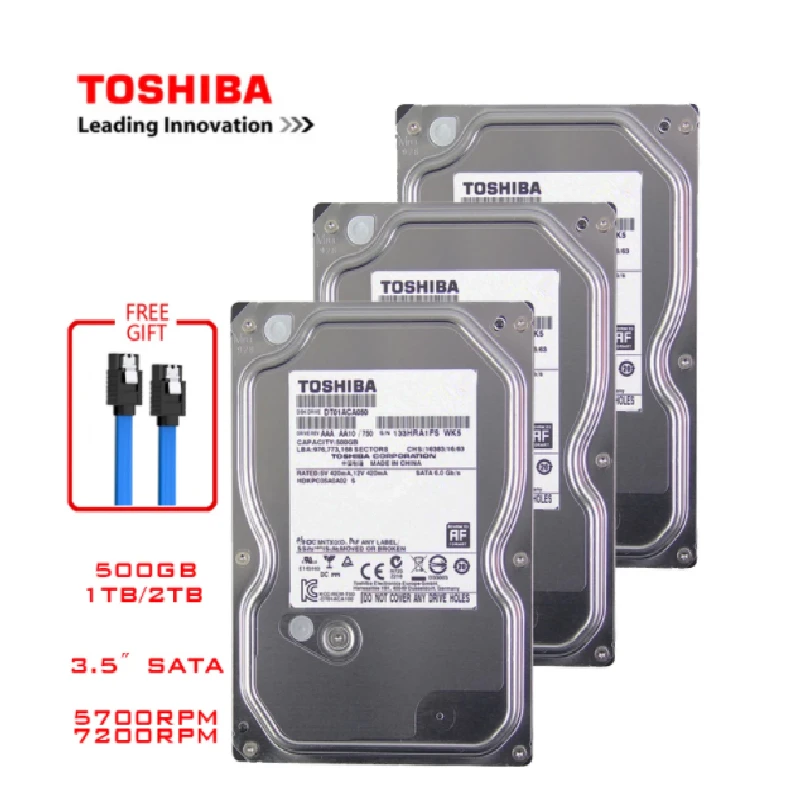 Toshiba 500Gb Desktop Computer Hdd 3.5 "Interne Mechanische Harde Schijf SATA3 6 Gb/s Harde Schijf 1Tb 2Tb 4Tb Buffer|Interne Harde - AliExpress