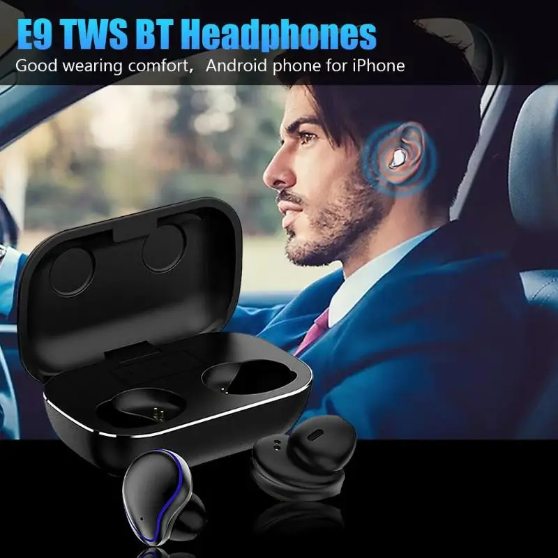 SE9 TWS Беспроводная Bluetooth 5,0 наушники-вкладыши HiFi стерео гарнитура с сенсорным управлением CVC8.0 шумоподавление наушники новое поступление