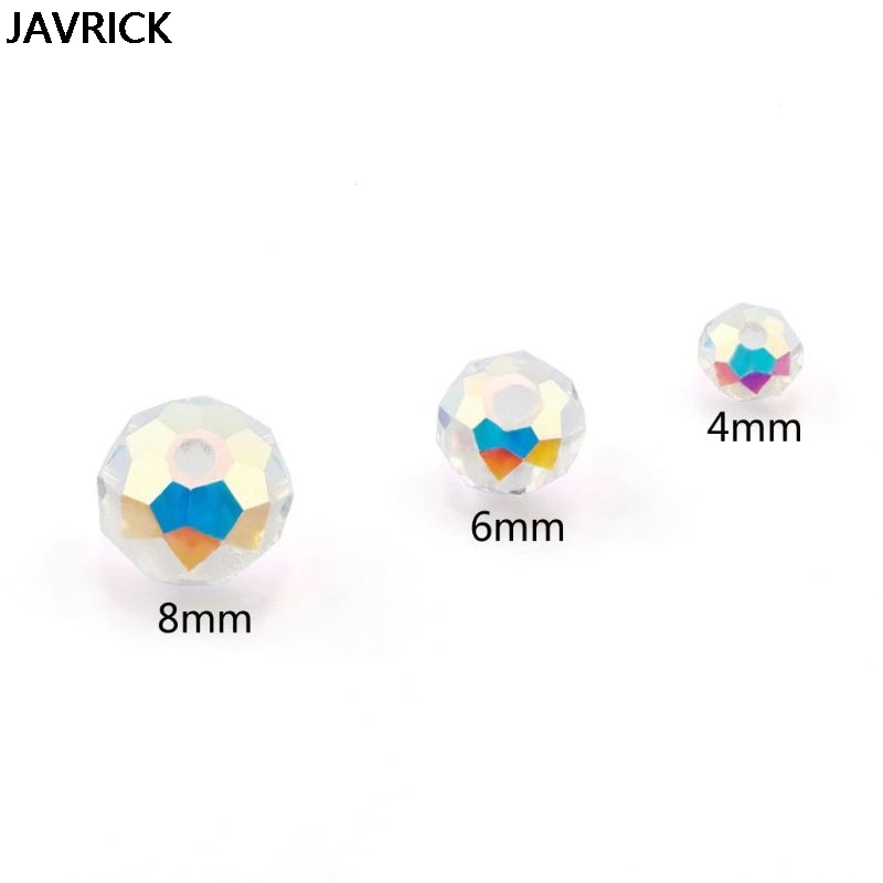 

Austria Crystal Rondelle AB Beads Faceted Gemstone Loose Beads Craft Tool DIY Pendant Accessories Jewelry Making Tool