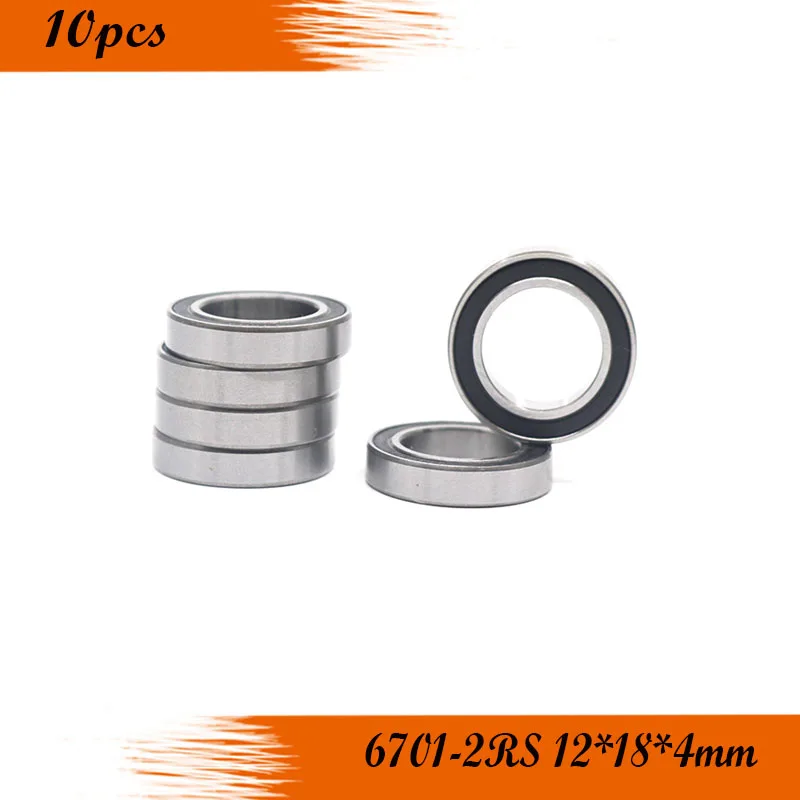 

10pcs 6701-2RS 12X18X4MM deep groove ball bearing 12*18*4mm