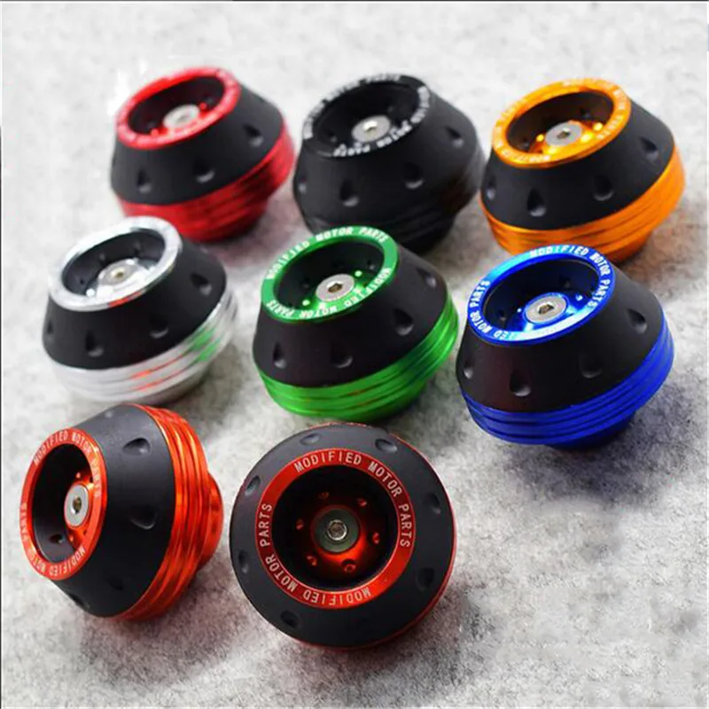 moto protection motorbike crash pad for kawasaki motorcycle protect falling protectors CNC aluminum alloy scooter wheel pads