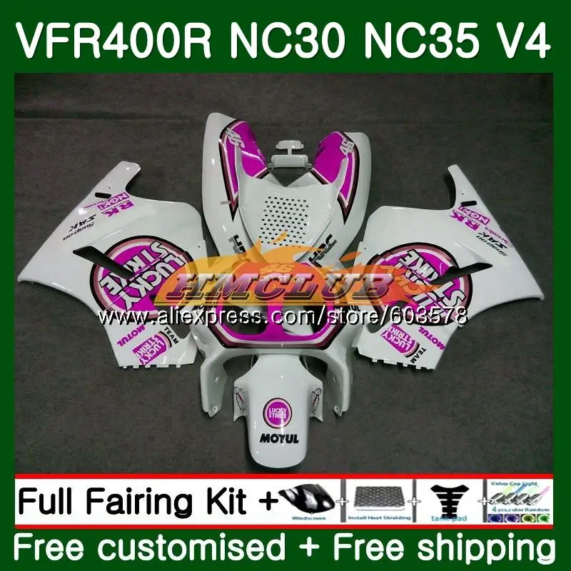 VFR400 R для HONDA VFR400R NC35 1993 1994 1995 1996 1997 1998 99CL. 93 ЛРВ 400 R NC24 93 94 95 96 97 98 Lucky Rose обтекатель - Цвет: No. 1
