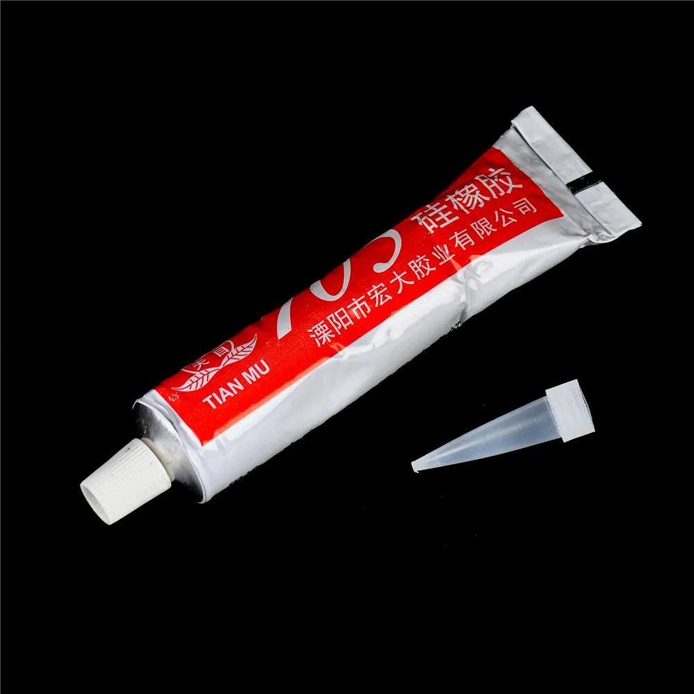 1PC 50ML High Temperature Outdoor Tent Waterproof Repair Glue Transparent 705 Silicone Rubber Gel Adhesive & Sealants
