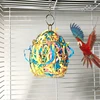 Parrot Shredder Bird Toys Stainless Steel Cage Bird Feeder Paper Foraging Vegetable Millet Basket Container For Cockatiel Conure 3