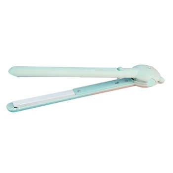 

Hair Straightener Portable Wireless USB Mini Hair Straightener Flat Curler Hair Straightening Iron Styling Tools Green