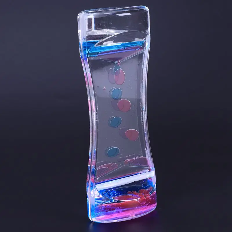 Жидкий таймер Bubble Motion Drop таймер для сенсорного воспроизведения визуальный Bubble Gravity подарок синий+ розовый красный